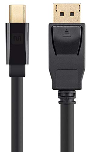 Monoprice 113373 Selecione a série Mini DisplayPort 1.2 para DisplayPort 1.2 Cable, 6 ', preto