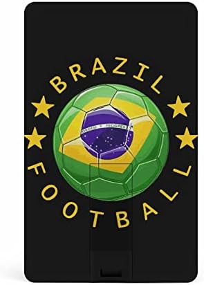 Logotipo de futebol de futebol da Brasil Flag Flash Drive USB 2.0 32G e 64G Cartão de Memory Stick Stick para PC/laptop