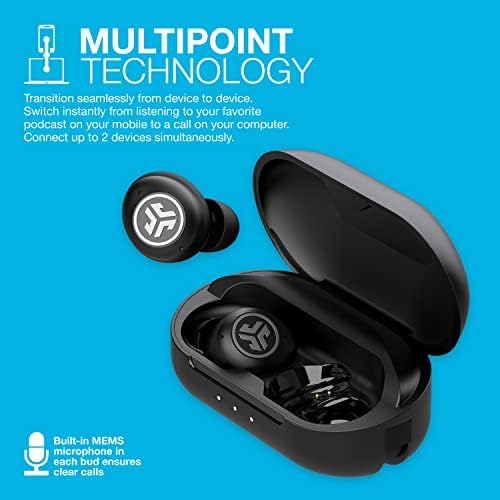 JLAB JBUDS AIR PRO TRUE EARBUDOS SEM FIOS REDEMENTE | Preto | Multiponto Bluetooth | Play e pausa automática | Dual Connect