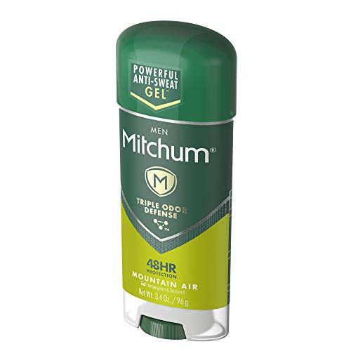 Mitchum Anti -perspirante e desodorante Gel Clear, Mountain Air - 3,4 oz