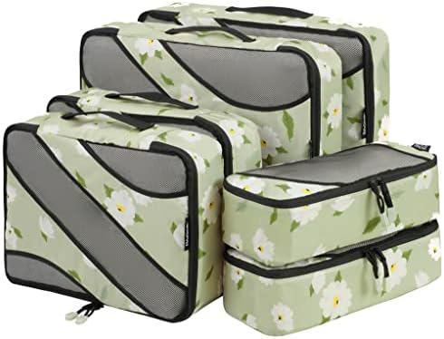 Bagail 6 cubos de empacotamento, 3 tamanhos de travessia organizadores de embalagem de viagens