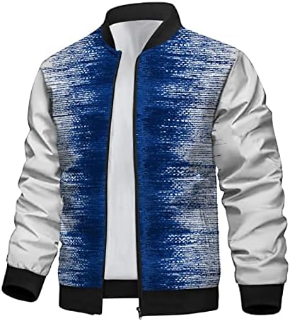 Dudubaby Autumn e Winter Men Jackets finos impressos de jaquetas casuais impressas versáteis