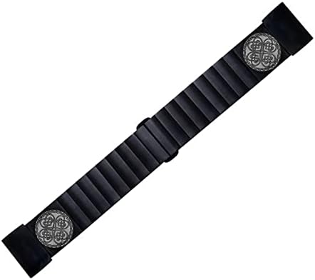 Banda de cinta gravada Nickston compatível com Garmin Fenix ​​7x Solar Sapphire 6x Pro 5x Plus Fenix ​​3 Descendente Mk1 Mk2 Mk2i Black Stainless Bracelete B-CC3-A26