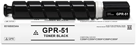 GPR-51 Cartucho de toner preto compatível para Canon GPR51 8516B003AA para Imagerunner Advance C250IF C255IF C350IF C350P C355IF