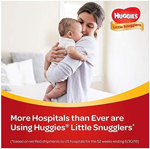 Huggies Little Snugglers fraldas de bebê, tamanho de tamanho, 132 contagem, pacote gigante