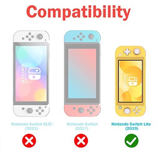 Xcitifun projetado para Nintendo Switch Lite Caso Switch Casos TPU para meninas garotas crianças