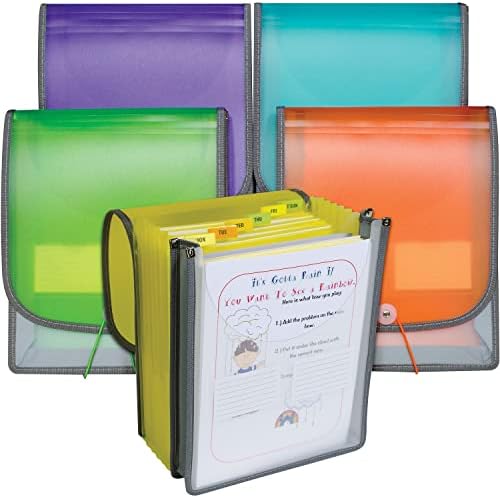 C-Line 7-Pocket Backpack File, variado, 1 x 10 1/4 x 12 3/4