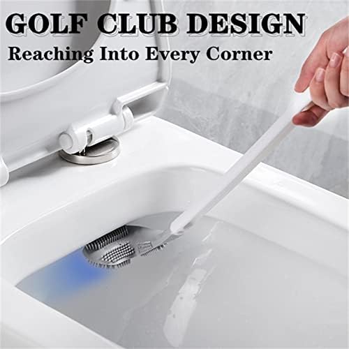 Brusco de vaso sanitário de manuseio longo e de manuseio - 2023 New Homezo Golf Bowf Brush, 360 graus Brush e conjunto