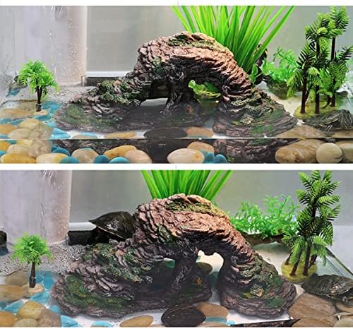 PetPhindu Decorações de tanques de peixes Aquário Resina Aquário Plataforma de escalada Tanque de peixes Decoração de decoração