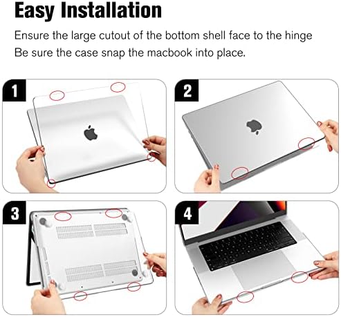 Caso Fintie para MacBook Pro 16 polegadas Caso A2780 A2485 - Snap protetora na tampa da concha dura para MacBook Pro