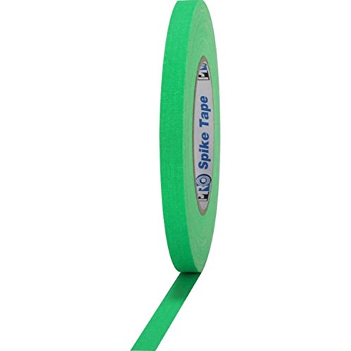 Pro fitas pro pro-spike/fgrn0545 pro gaff gafffers verdes fluorescentes fita de pico 1/2 x 45 m.
