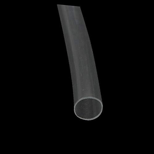 X-Dree 15m de comprimento de 4 mm diâmetro. Poliolefina encolhimento de fio de tubo encolhida com manga de cabo transparente (Guaina