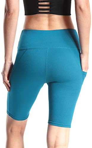 Valinna 3 shorts para mulheres trepadeiras de motoqueiro ioga executando exercício de alta cintura compressão calças curtas com