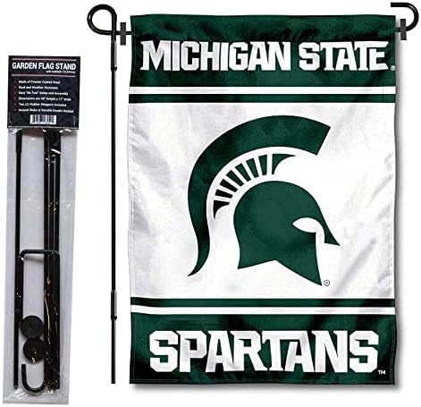 Michigan State Spartans Garden Bandle and Flag Stand Poster Setent