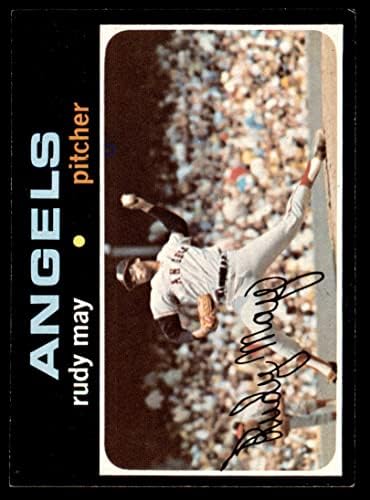 1971 Topps 318 Rudy May Los Angeles Angels NM Angels