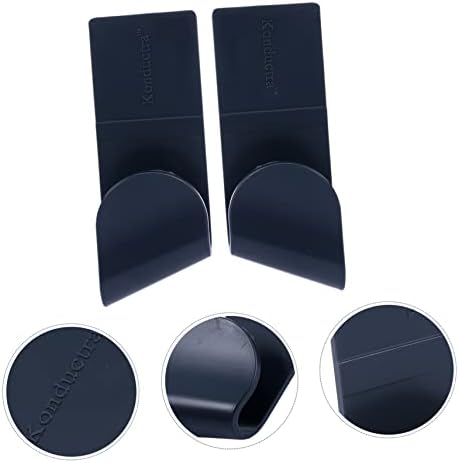 Zerodeko 3 pares Cubra o suporte de cozinha de tampa de armazenamento de bloqueio manual Punch Black prateleira Organização