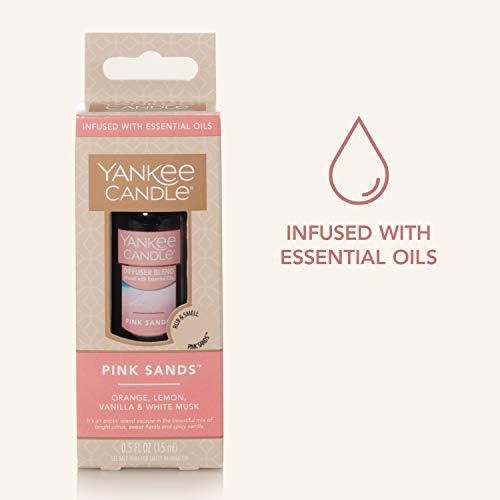 Ianque vela rosa areia cera derreta, 3 pacotes de 6 e óleo de fragrância em casa | Areias rosa perfume | para difusor de aroma ultrassônico