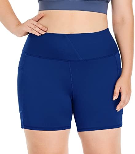 Zerdococean feminino plus size 8 /5 shorts de alta cintura