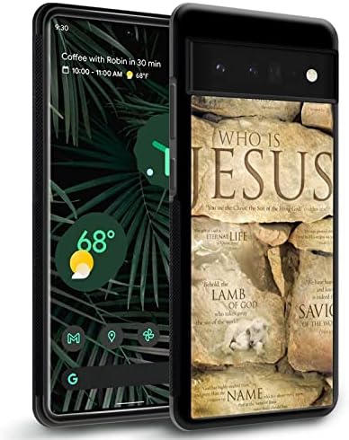 Bensprout compatível com o Google Pixel 6 Pro Case, Christian Faith Jesus Amazing Pattern Design Design de choque anti-arranhão