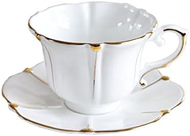 Lkyboa Tea Sets Bone China Tules Copos de chá Copas de pires Creptars Bowls de açúcar Copo e pires