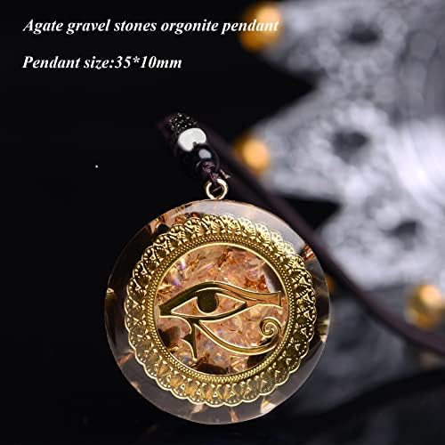 Cristais de cura Energy Orgone Eye of Horus Egyptian Eye Symbol Amuleto de Proteção