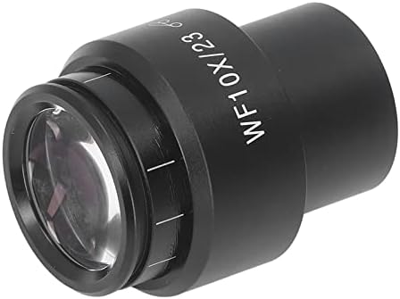 Gaiger Lente Ampla Angular, lente de microscópio de vidro óptico Fina de transmitância de luz de liga de alumínio de alumínio com bainha para uso de laboratório