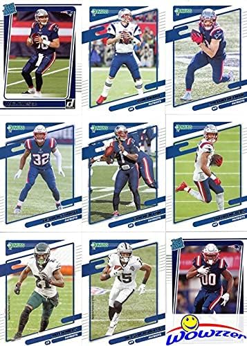 New England Patriots 2021 Donruss Football Limited Edition 13 Cartões Complete Team Sealed Team Set com Mac Jones Classificado Os novatos, as lendas Tom Brady e Julian Edelman e More Stars & Rookies! Uau