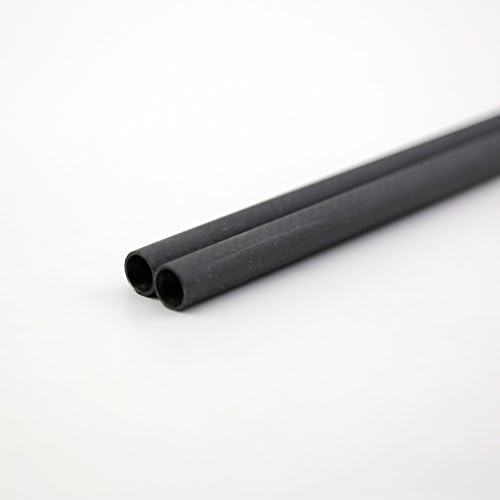 Shina 3k Roll embrulhado Tubo de fibra de carbono de 15 mm 12mm x 15 mm x 500 mm Matt para RC Quad