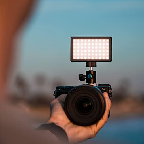 Lume Cube Painel Bicolor Mini LED LUZ para câmeras profissionais DSLR | Montagem ajustável na câmera, tela LCD | Iluminação