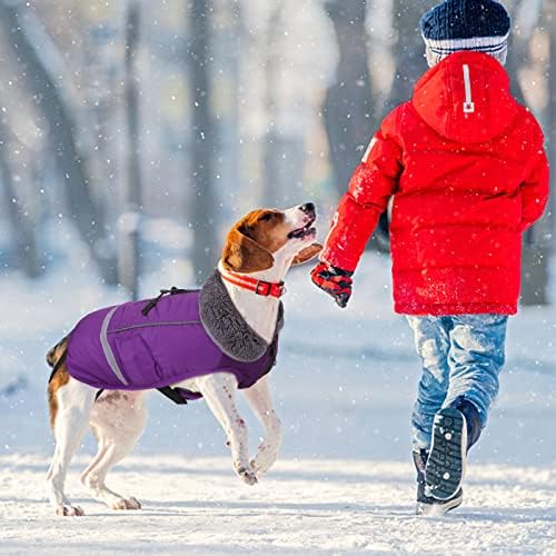 Casaco quente de cachorro, casaco de lã de lã de inverno para cachorro