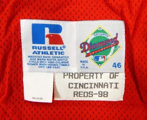 1998 Cincinnati Reds Blank Game Emitido Red Jersey Batting Practice 46 DP21662 - Jogo usada MLB Jerseys