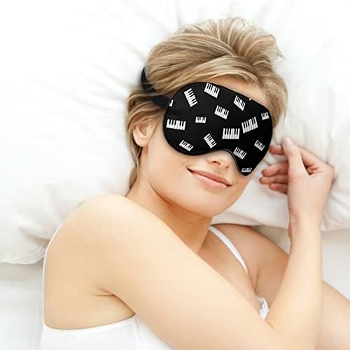 Piano Keys Sleeping Blingold Máscara capa de sombra de olho fofo com cinta ajustável para homens homens noite