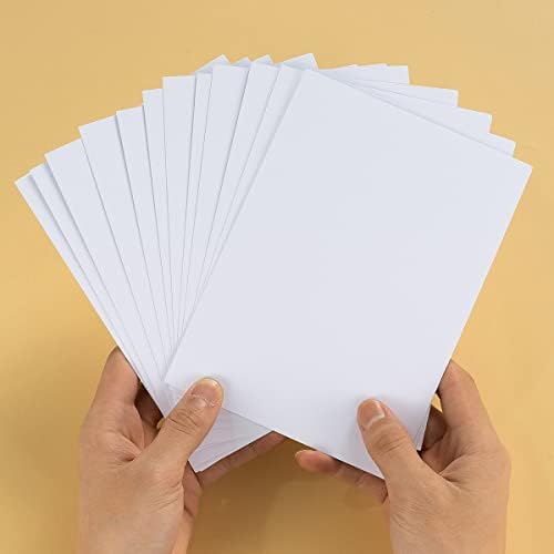 Cardstock de papel de 100 pacote de papel em branco Cards pesados ​​para convites, cartões de felicitações, cartões postais,