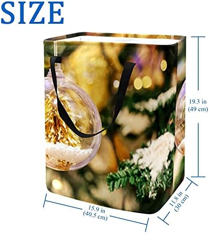 Árvore de Natal no cesto de lavanderia de cristal grande cesta organizadora de roupas cestas dobráveis ​​cesto de roupa com alças