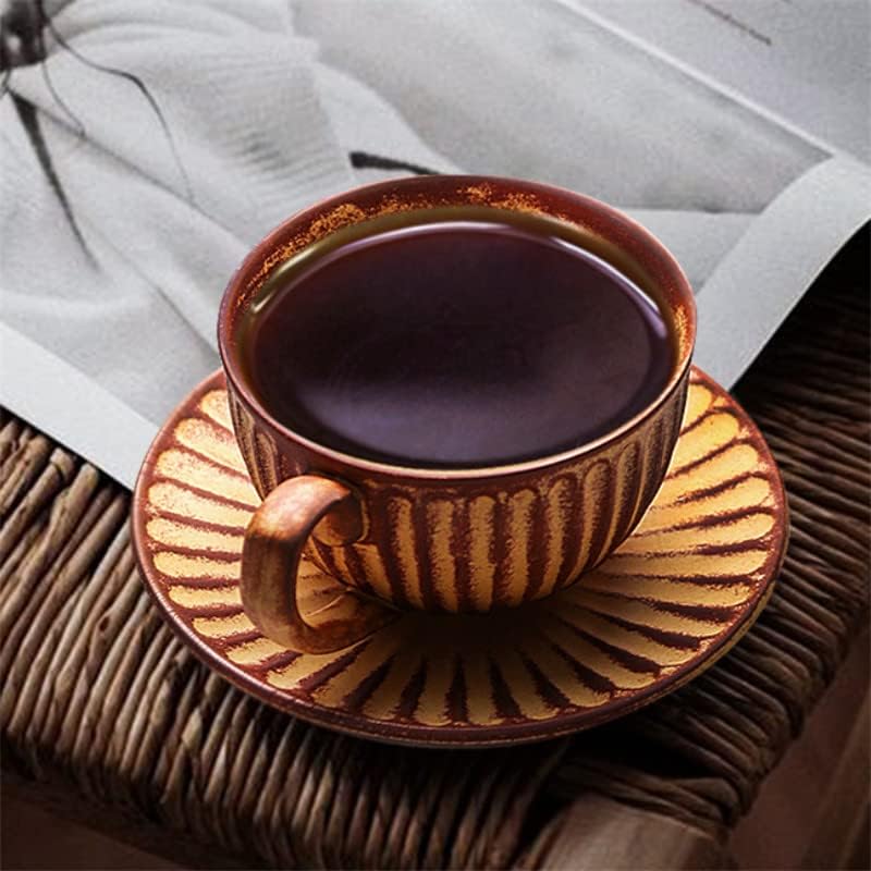 Dodouna Ceramic Office Coffee Cup com pires de pires Casal criativo de chá da tarde de porcelana Latte Cane