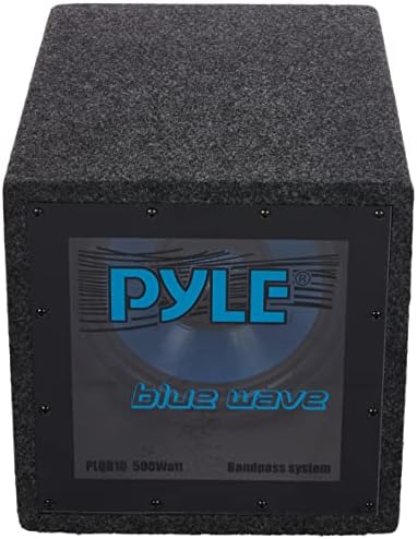 Pyle BandPass pasta Gabinete Subwoofer Alto -falante - 500 watts Sistema de alto -falante de componente de som de áudio de