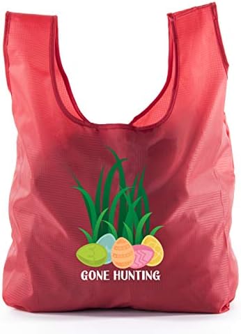 Sacos de cesta de Páscoa, sacolas de supermercado reutilizáveis ​​em massa, sacolas de caça à caça à páscoa - caça