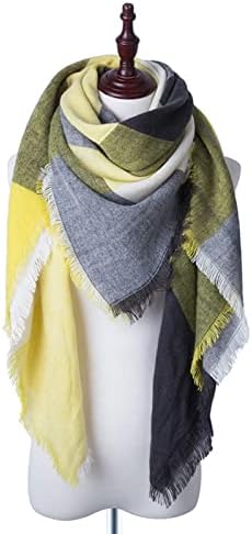 Ziytex casual lenço de inverno triângulo knit lenço shawl scrap stain