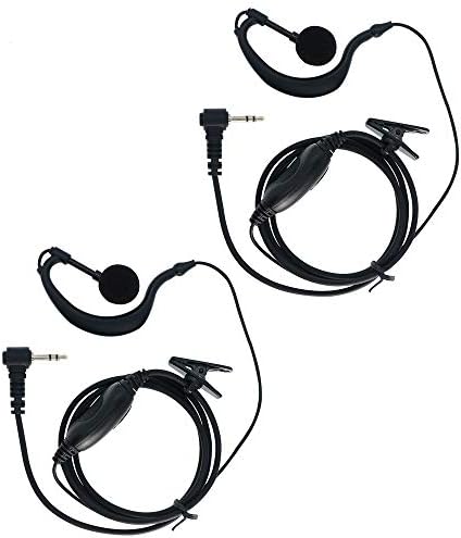 G Micor do fone de ouvido de fone de ouvido com gama de forma G para 1 pino de 2,5 mm Motorola Talkabout bidishy Radio MH230R MR350R