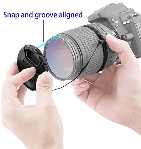 Tampa de tampa de lente de 43 mm compatível com Canon RF 50mm RF50mm f/1,8 stm, RF 16mm RF16mm f2.8 STM, EF-M 28mm f/3,5 é STM,