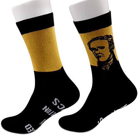 Tsotmo Musical Socks Musical Gifts Meus pensamentos foram substituídos por Hamilton Lyrics Socks