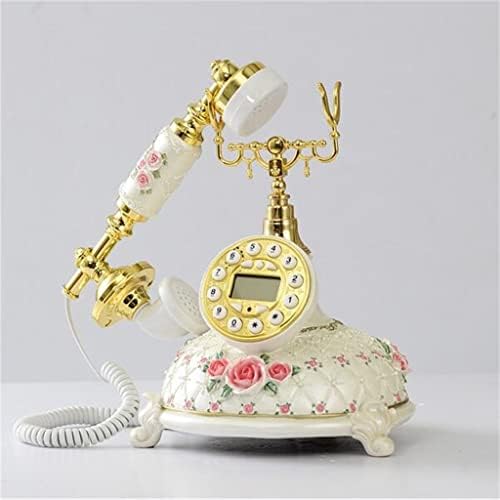 Zlxdp european vintage fixo líquido rústico Antigo telefone nova decoração de casa Ornamentos da sala de estar