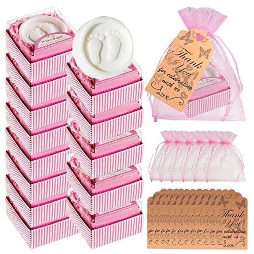 Aixiang Baby Shower Favors for Girls Soop Soop Handmade Pink Presente em caixas de bebê Favoras de sabão perfumadas para