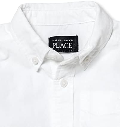 The Children's Place Single and Toddler Boys Manga curta Oxford Button Down Shirt