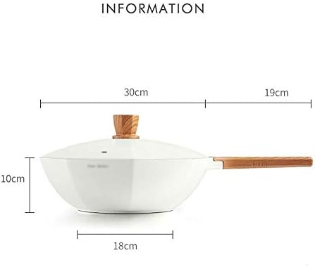 Twdyc 30cm Star Anis Wok non Stick sem fuma