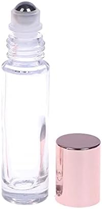 Rolagem de vidro de 10 embalagem em garrafas 10 ml Rolo de óleo essencial garrafas de perfume garrafas de viagem garrafas de rolos