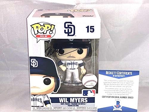 Wil Myers assinou San Diego Padres Funko Pop Beckett Bas Cert - Figuras autografadas da MLB