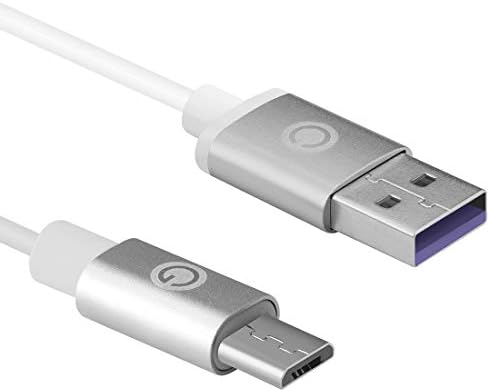 Geekria Quickfit Micro-USB Cabo de carregador de fones de ouvido, compatível com Bose QC35 II, Soundlink II, SkullCandy Hesh2, HESH3 Charger, USB-A para Micro-USB Cabo de carregamento de potência de substituição