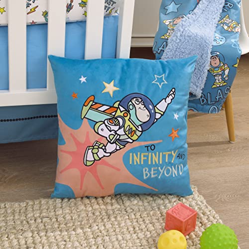 Disney Toy Story Buzz Buzz LightYear Blue, Orange e Green Blast para o Infinity e Beyond Plush Decorative Pillow