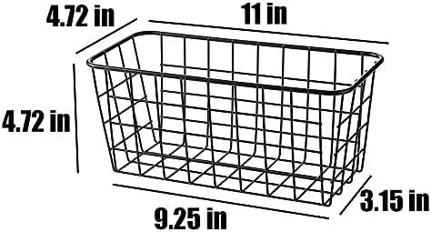 LELECAT STORE STROAGE STROAGE Cestas, cestas de arame para armários de cozinha, despensa, sacos de sino de chá e pacotes de tempero,